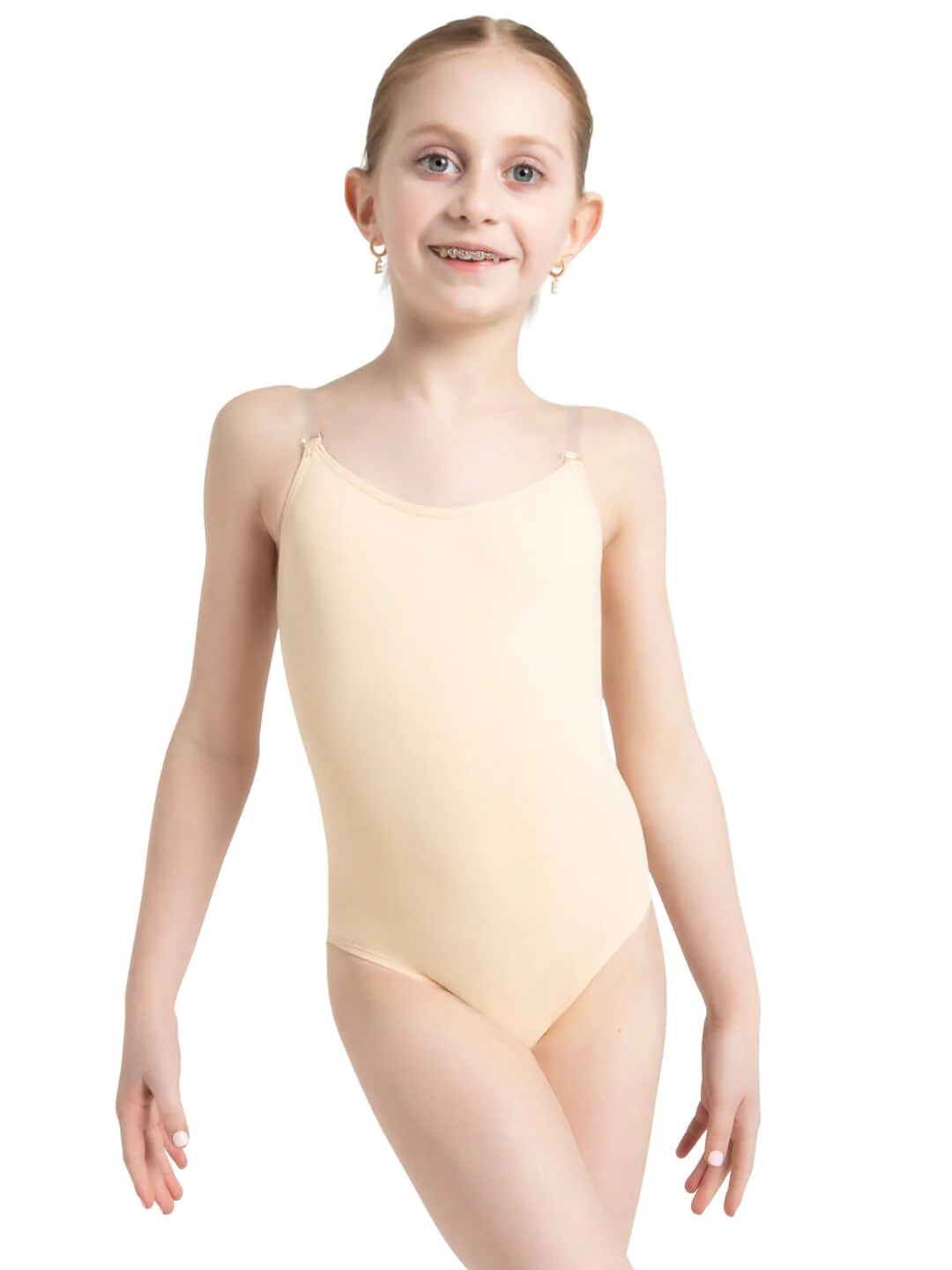 Camisole Leotard w/ Clear Transition Straps - Girls - Image 5