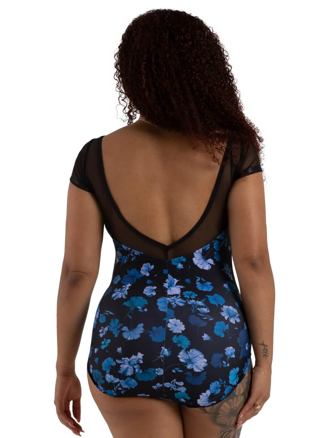 Coastal Bloom Coral Leotard - Image 8