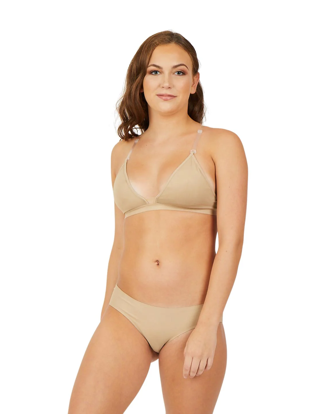 Deep Neck Clear Back Bra - Image 8