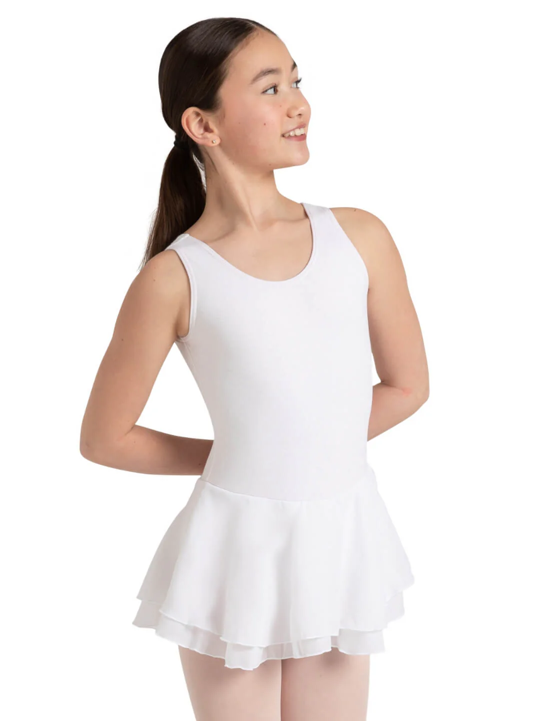 Double Layer Skirt Tank Dress - Girls - Image 13