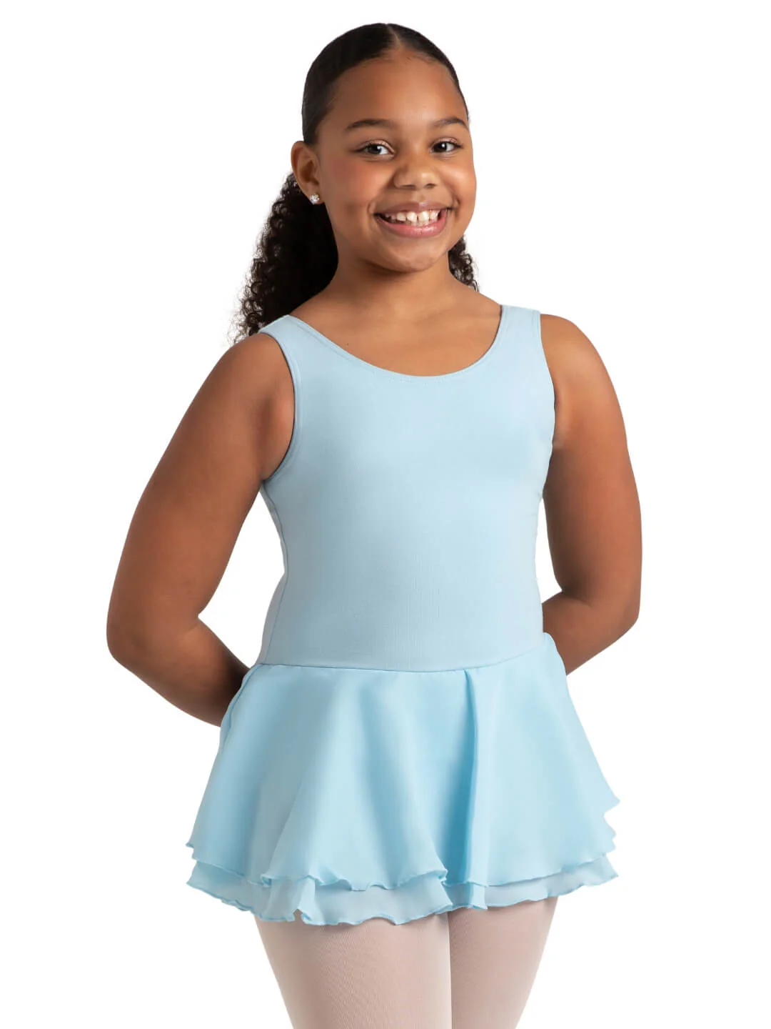 Double Layer Skirt Tank Dress - Girls - Image 19