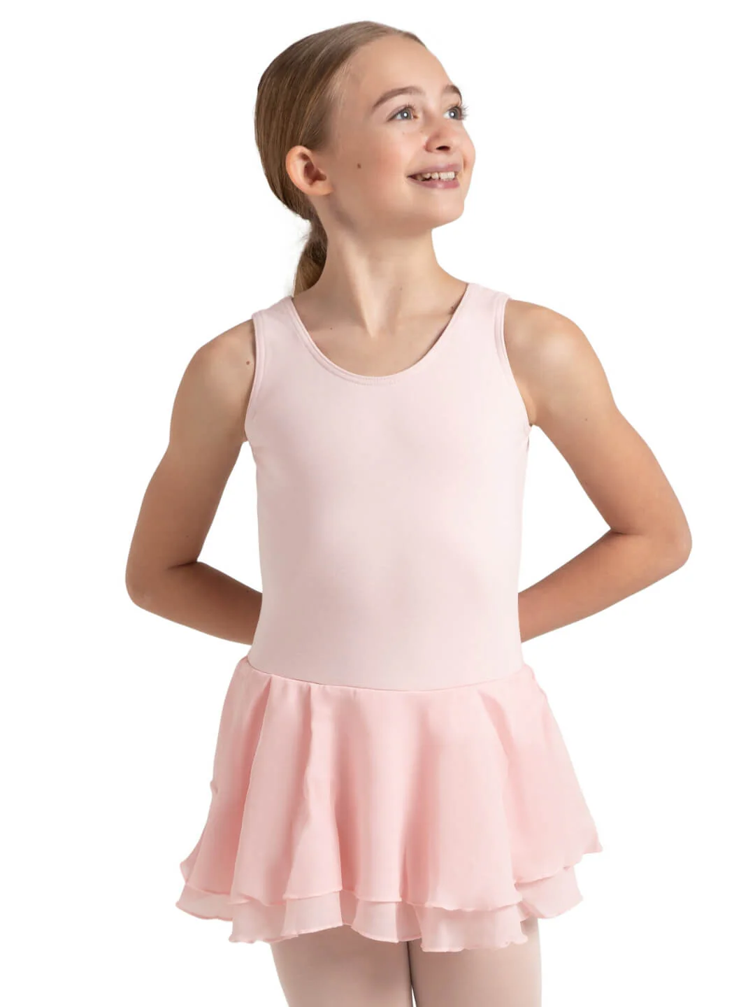 Double Layer Skirt Tank Dress - Girls - Image 21