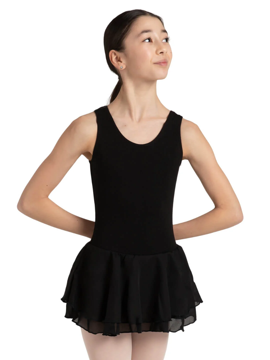 Double Layer Skirt Tank Dress - Girls - Image 22