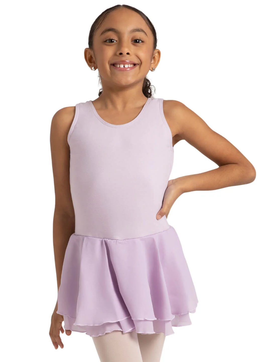 Double Layer Skirt Tank Dress - Girls - Image 7