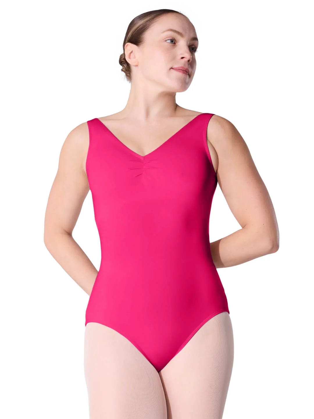 Essentials Pinch V Neck Leotard - Image 10