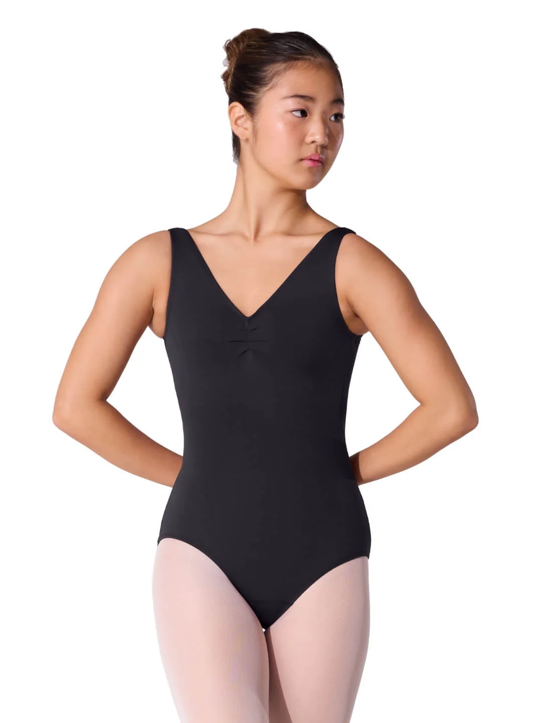 Essentials Pinch V Neck Leotard - Image 3
