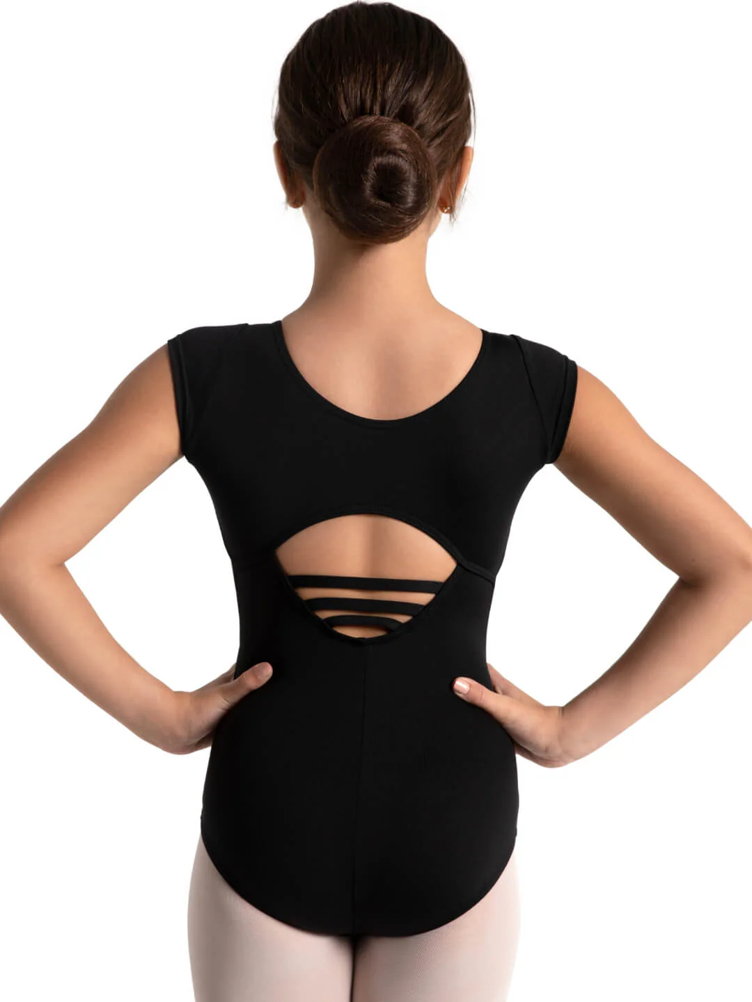 Studio Collection High Neck Cap Sleeve Leotard - Girls - Image 4