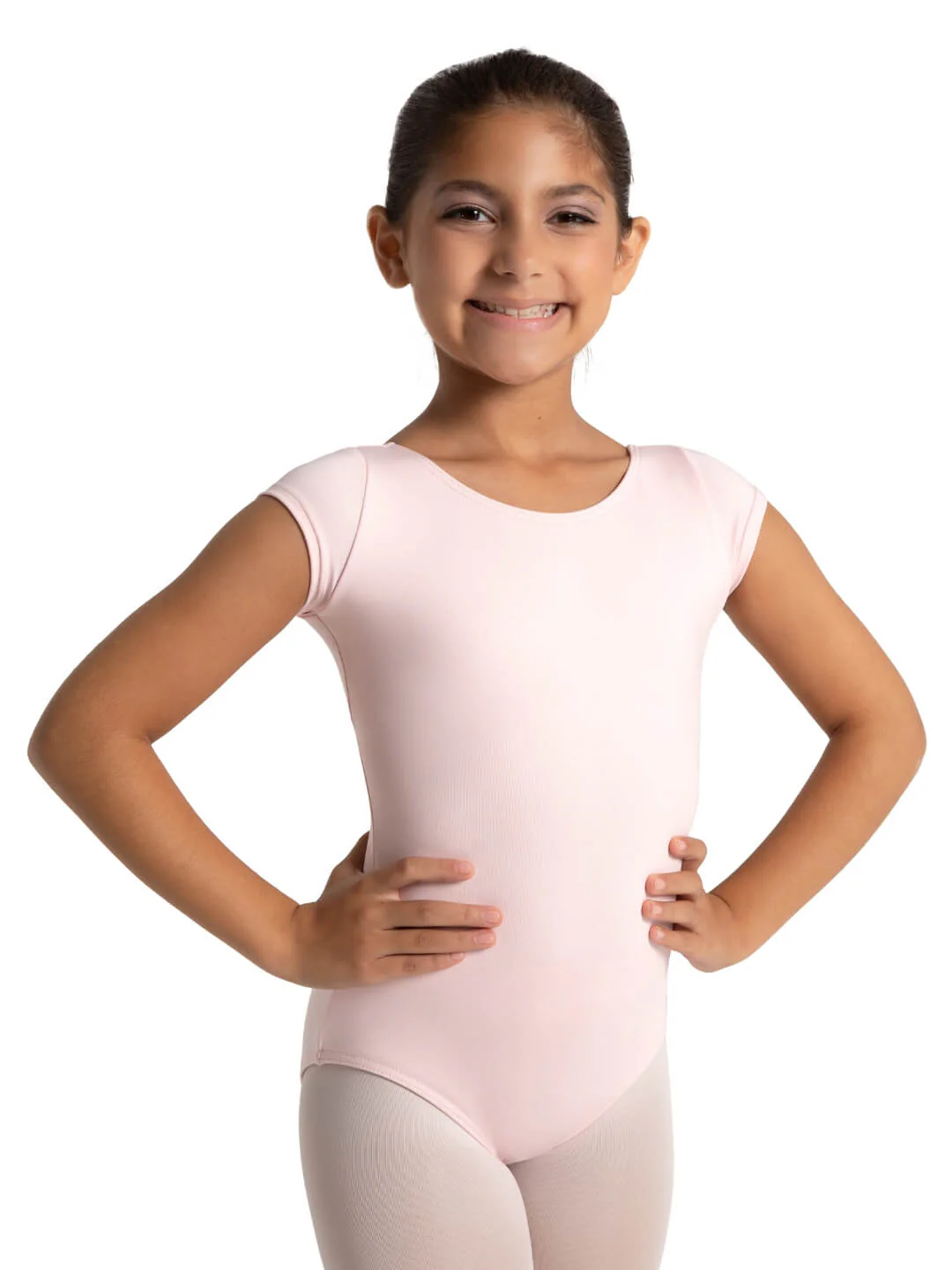 Studio Collection High Neck Cap Sleeve Leotard - Girls - Image 3