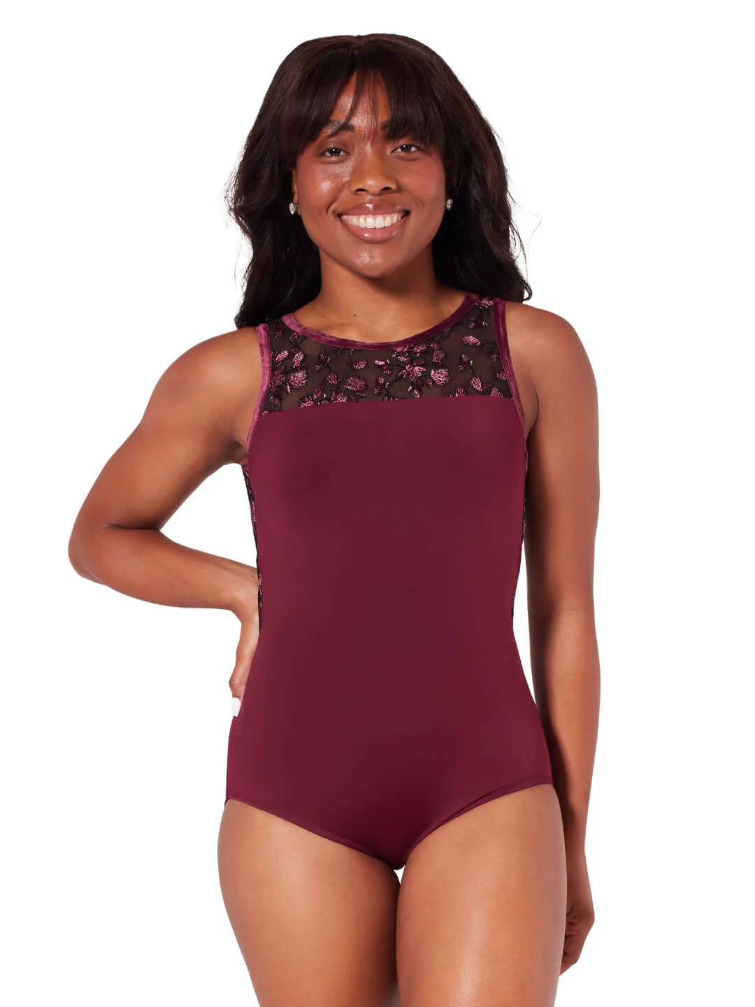 Ornate Romance Allure Mesh Back Leotard - Image 2