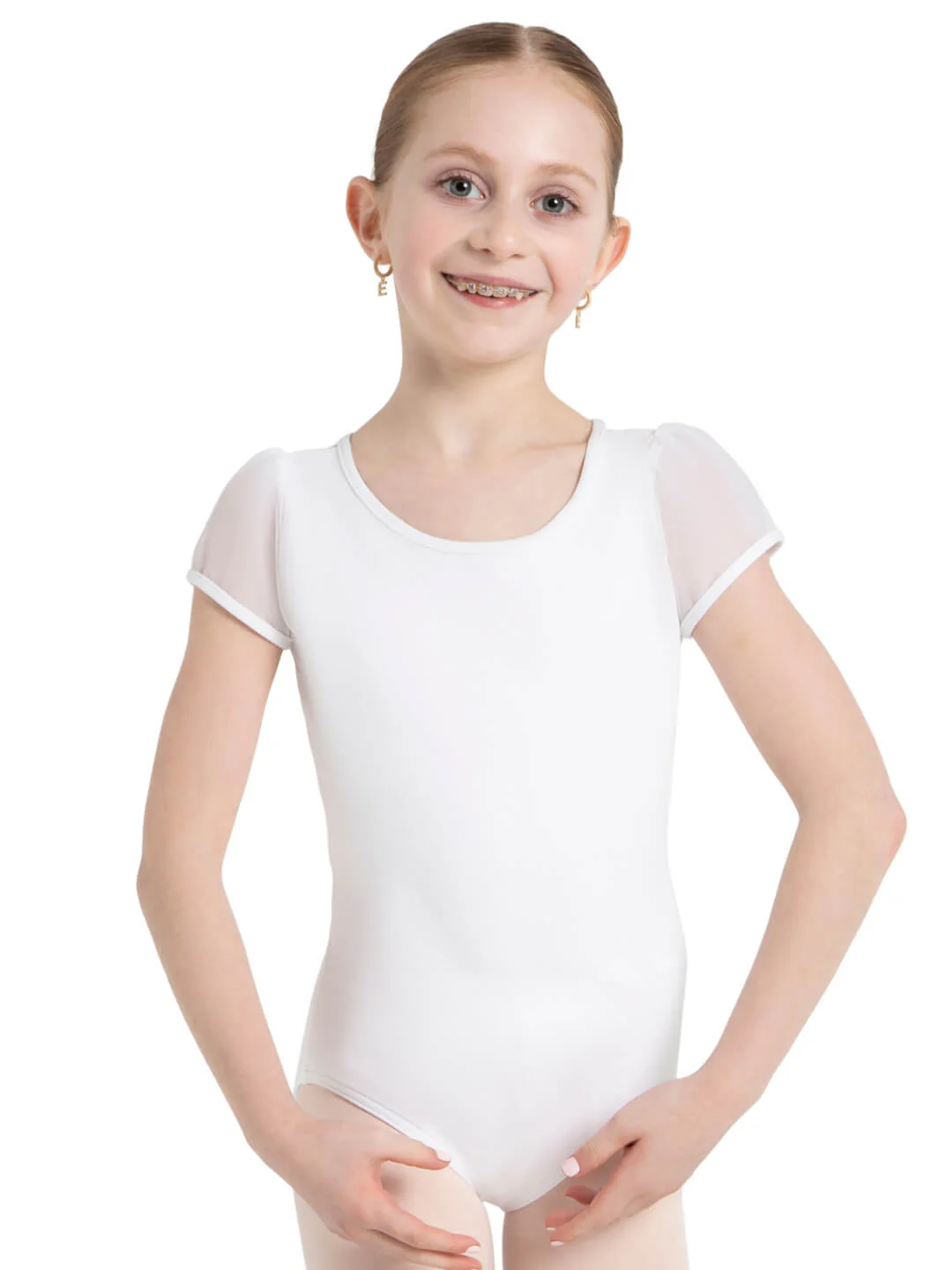 Puff Sleeve Keyhole Back Leotard - Girls - Image 18