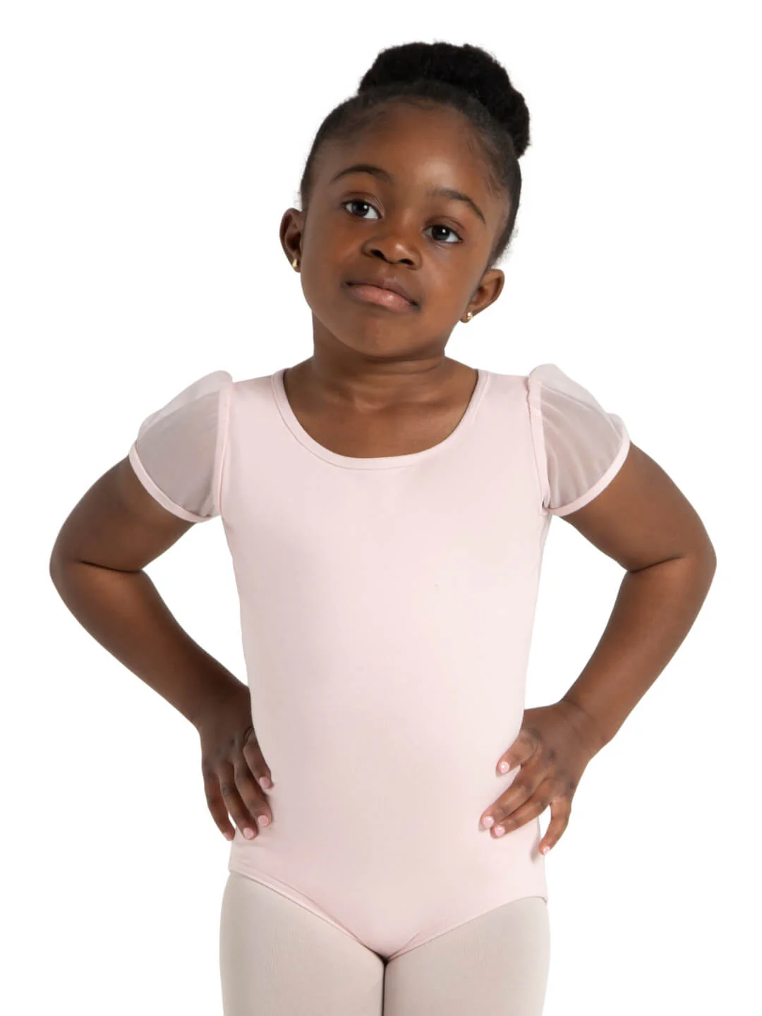 Puff Sleeve Keyhole Back Leotard - Girls - Image 25