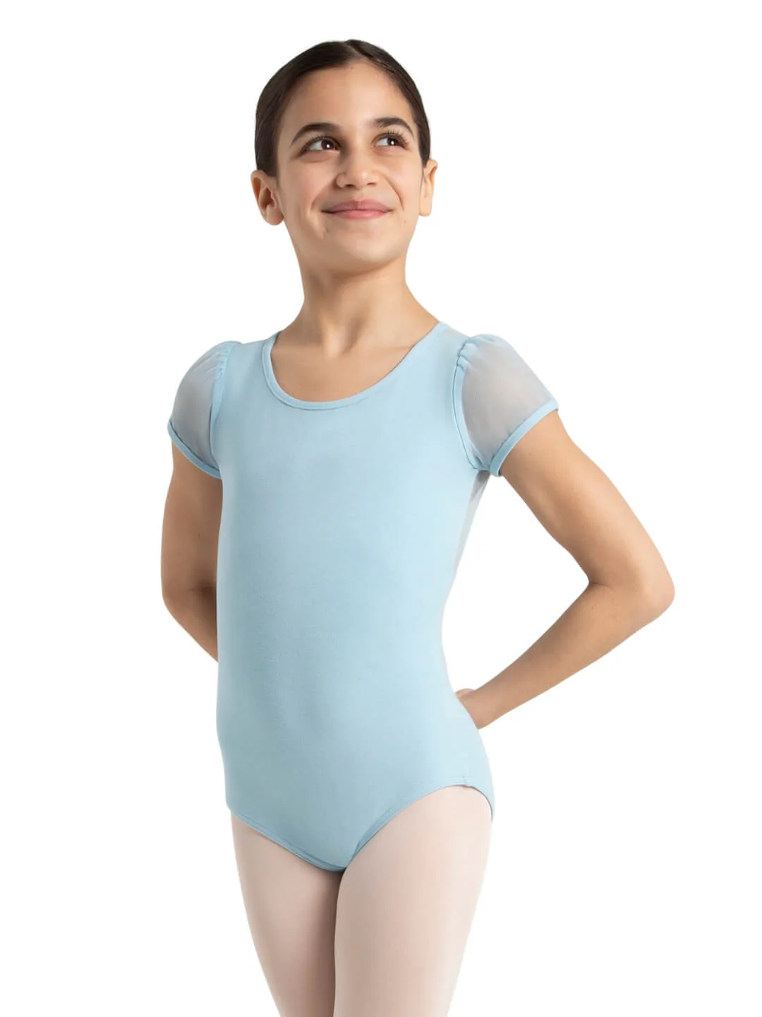 Puff Sleeve Keyhole Back Leotard - Girls - Image 28