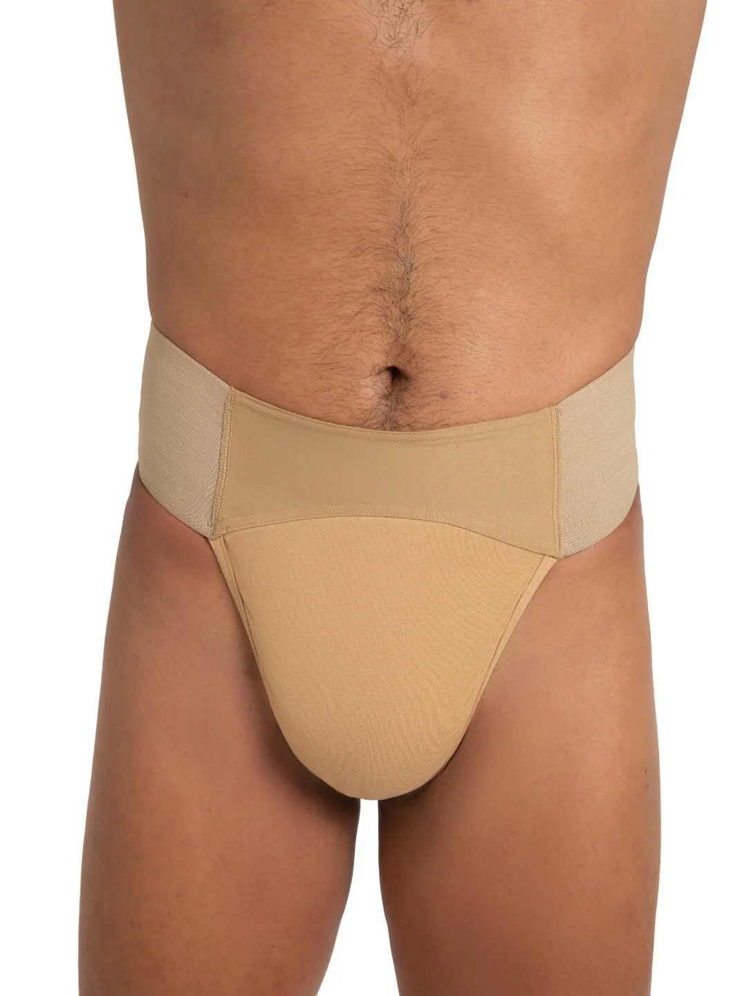 Quilted Cotton Panel Thong Dance Belt - Image 7