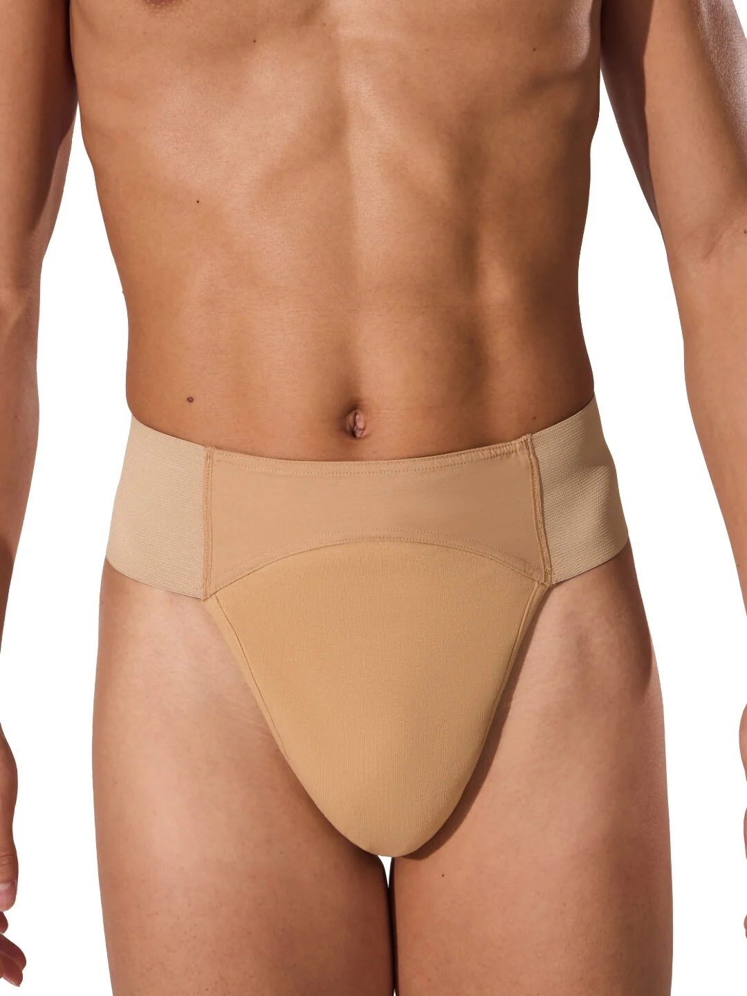 Quilted Cotton Panel Thong Dance Belt - Image 9