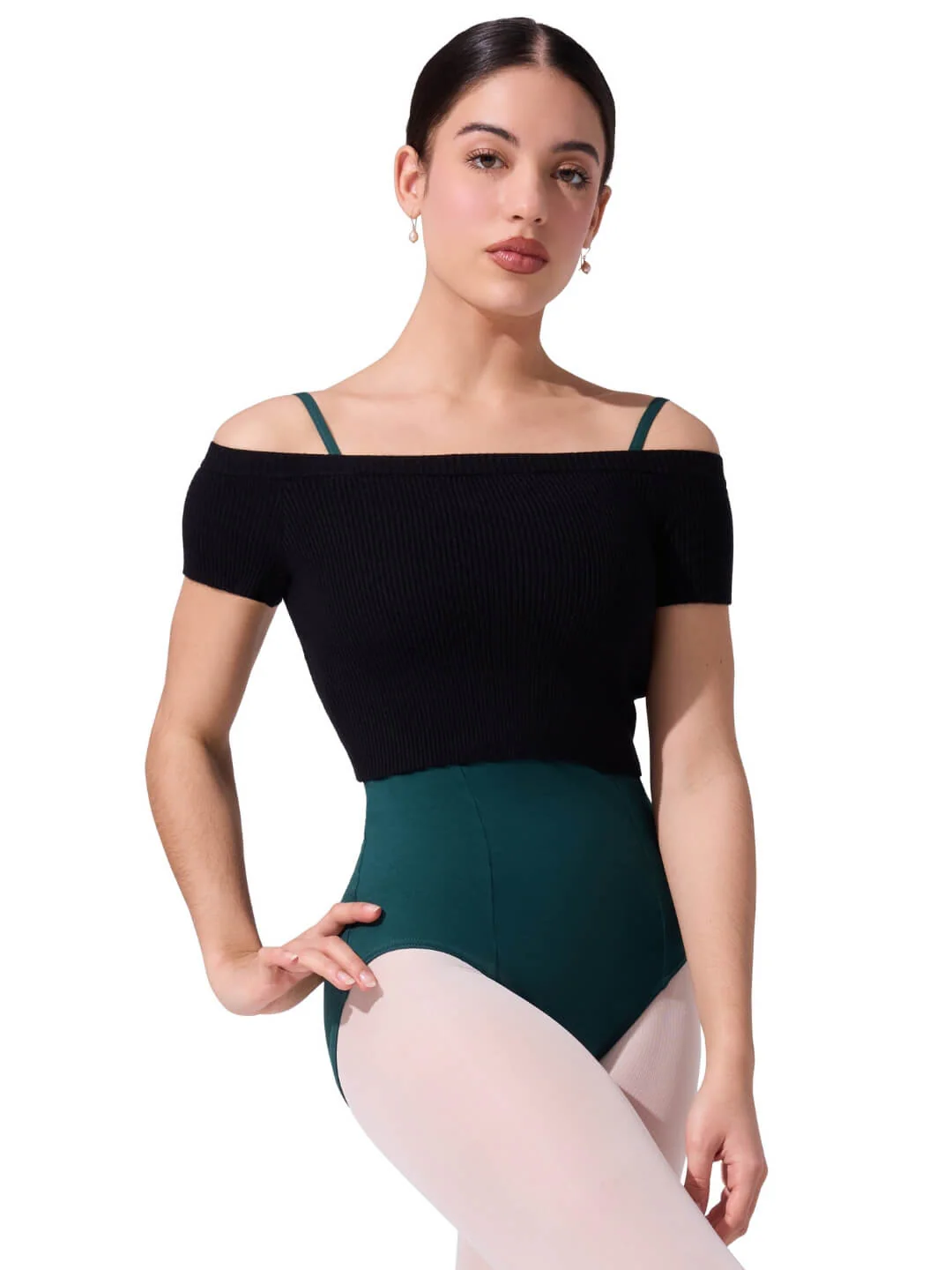 Ribbed Knit Cropped Sweater - Image 3