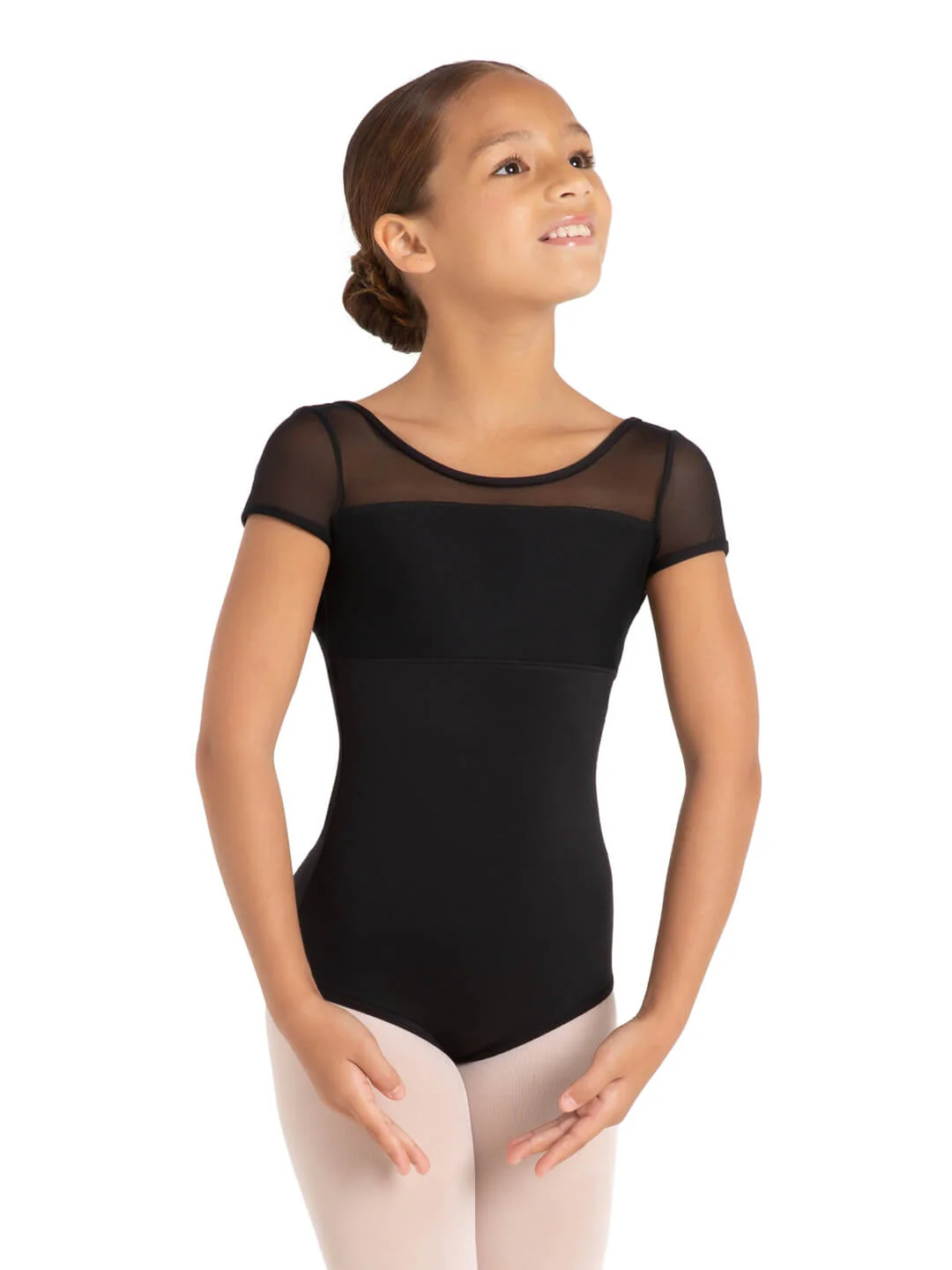 Star Struck Galaxy Short Sleeve Leotard - Girls - Image 3