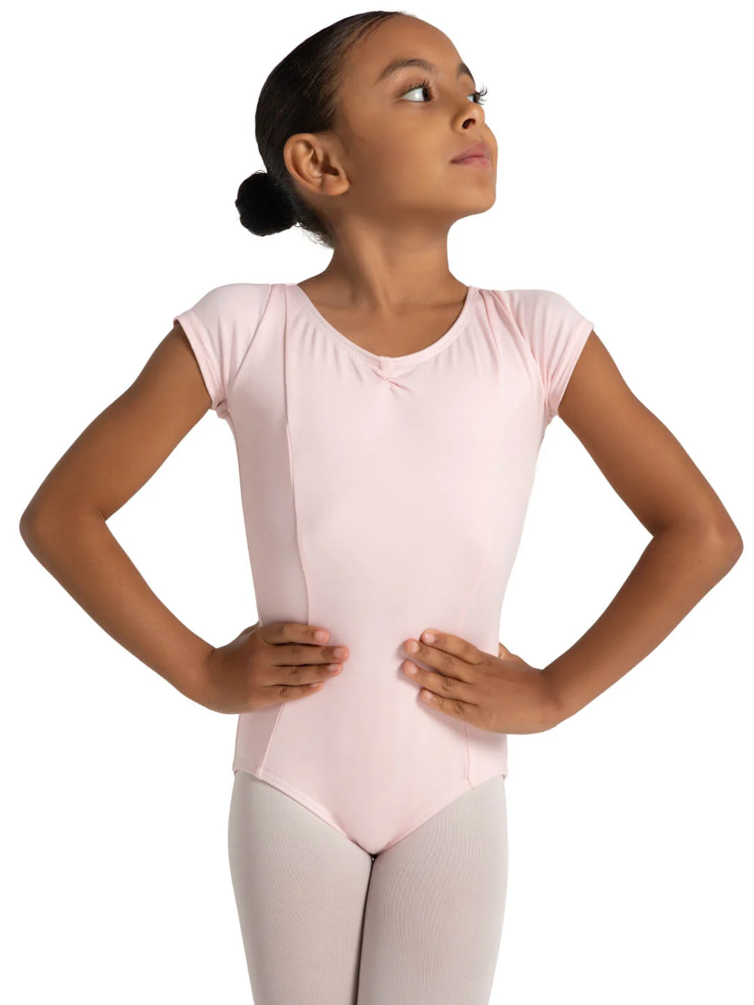 Studio Collection Dual Pinch Cap Sleeve Leotard With Princess Seams - Girls - Image 5
