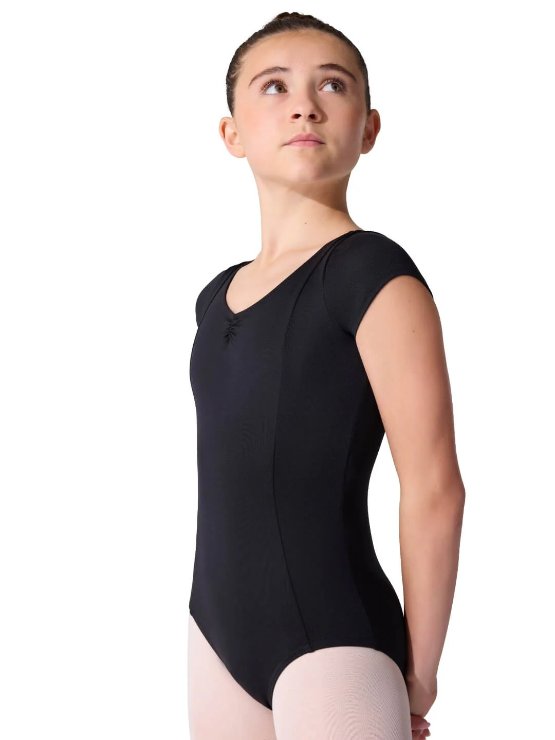 Studio Collection Dual Pinch Cap Sleeve Leotard With Princess Seams - Girls - Image 10