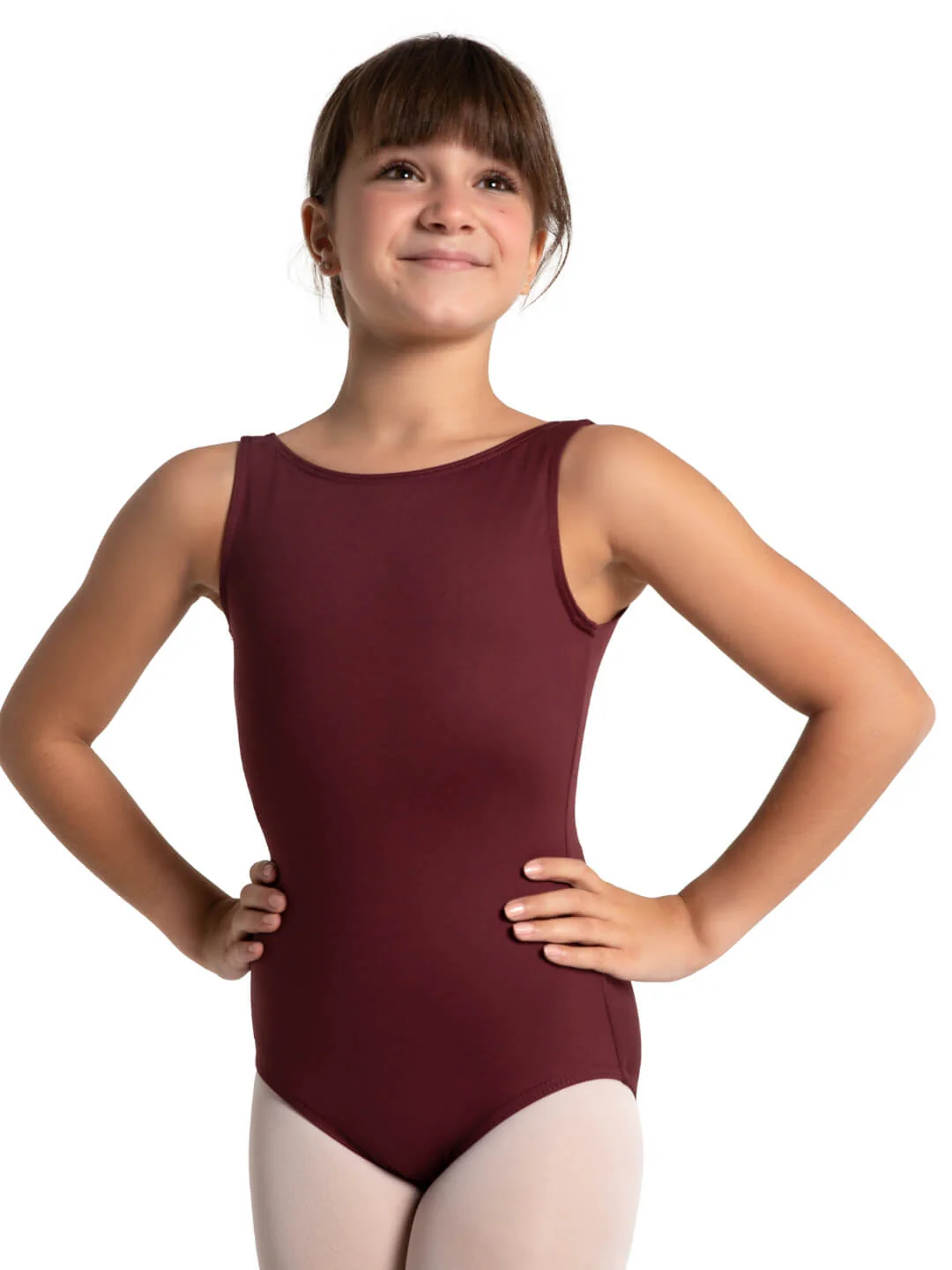 Studio Collection Low V Back w/ Pinch Tank Leotard - Girls - Image 4