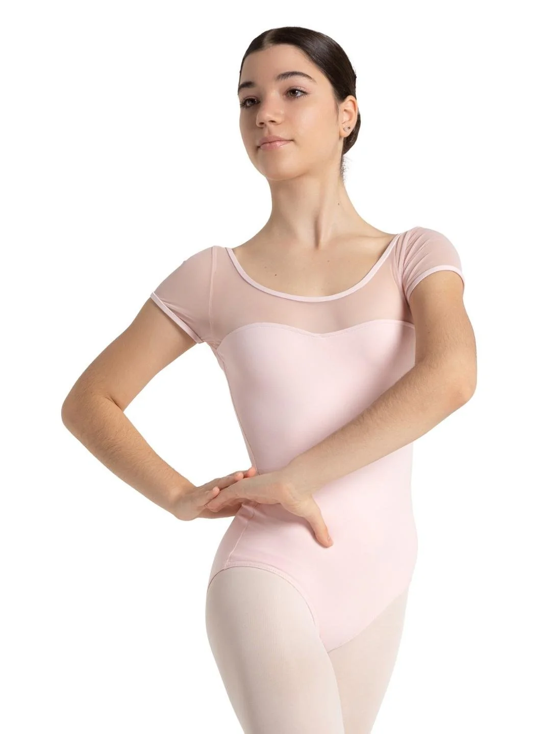 Studio Collection Mesh Yoke SS Leotard - Image 8