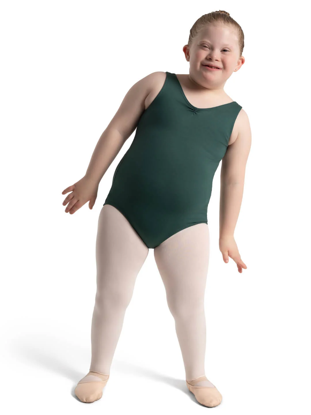 Studio Collection Pinch Front V Neck Leotard - Girls - Image 8