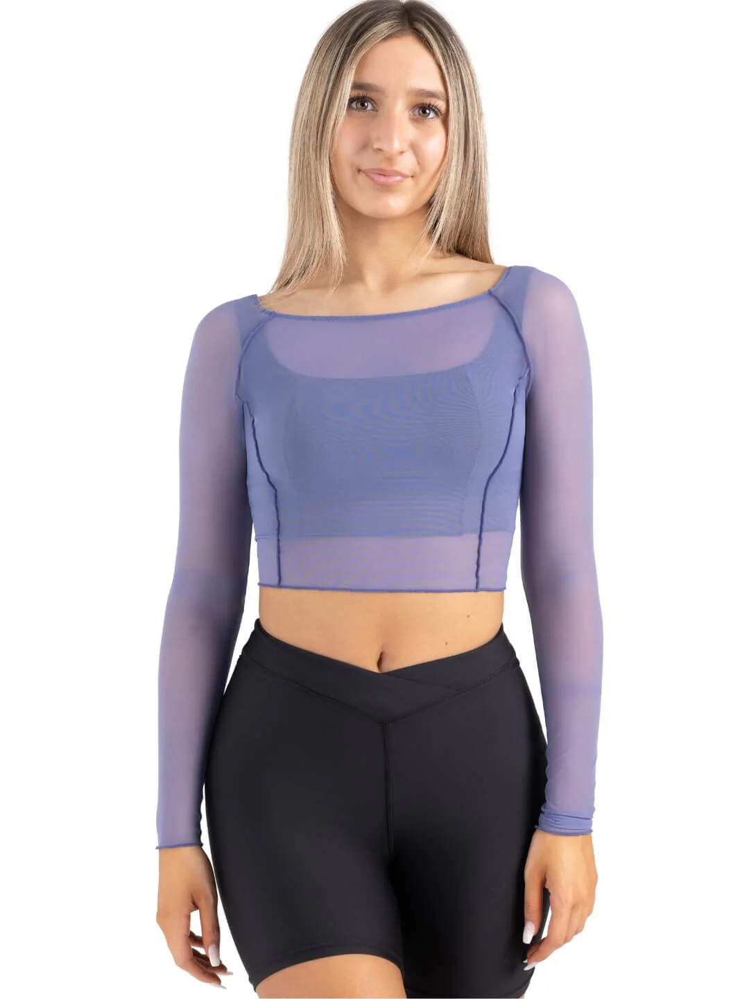 Sunset Nostalgia Dusk Longsleeve Mesh Top - Image 2