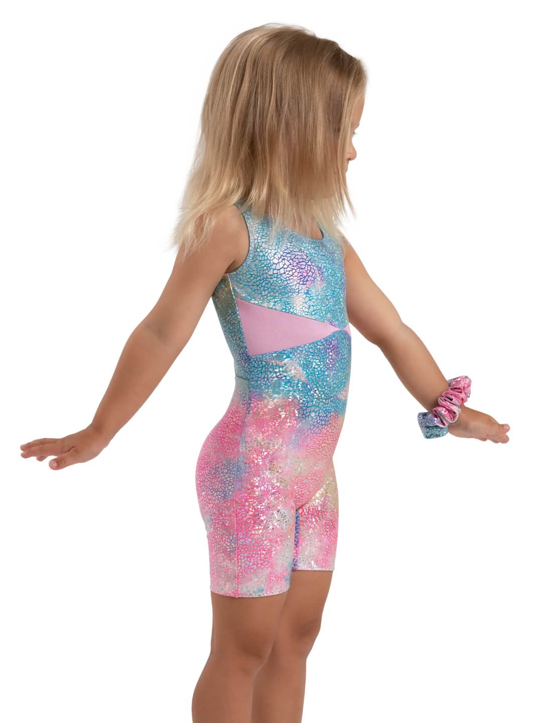 Unicorn Disco Stardust Biketard - Child - Image 2